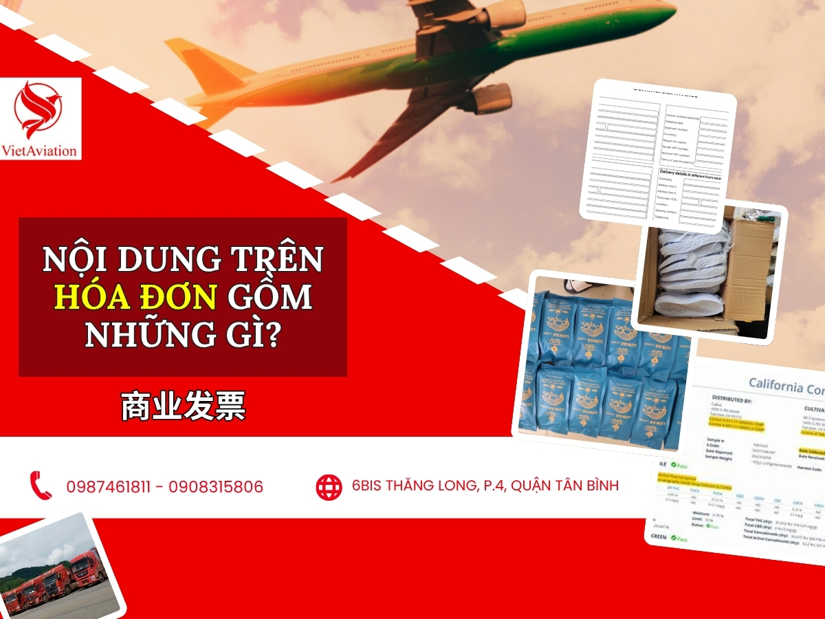 Nội dung chính trên hóa đơn vận chuyển
