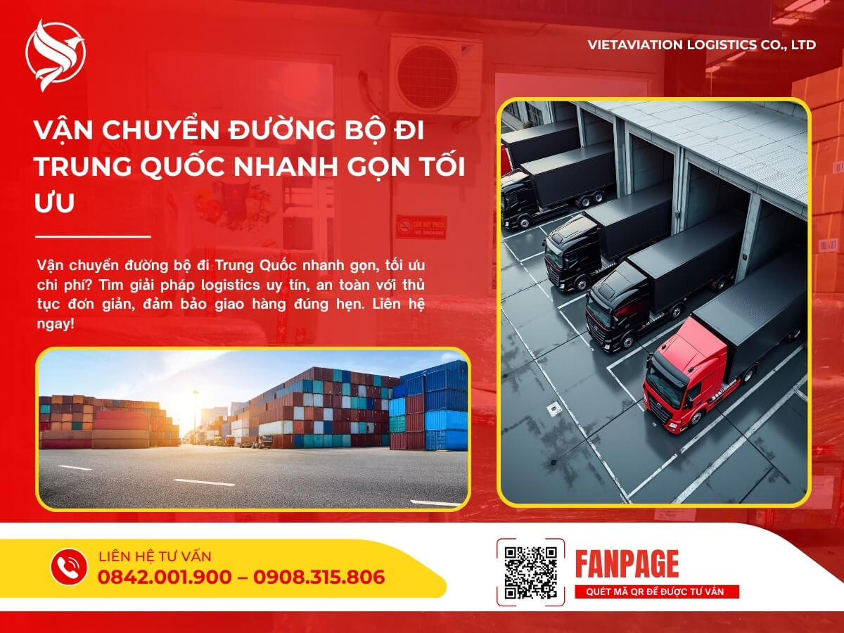 Vận chuyển đường bộ đi Trung Quốc nhanh gọn tối ưu
