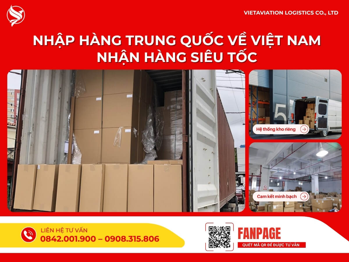 Nhập hàng Trung Quốc về Việt Nam nhận hàng siêu tốc