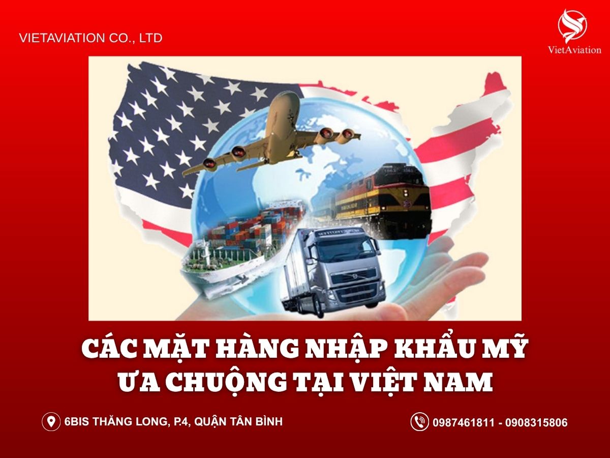 CÁC MẶT HÀNG NHẬP KHẨU MỸ ƯA CHUỘNG TẠI VIỆT NAM