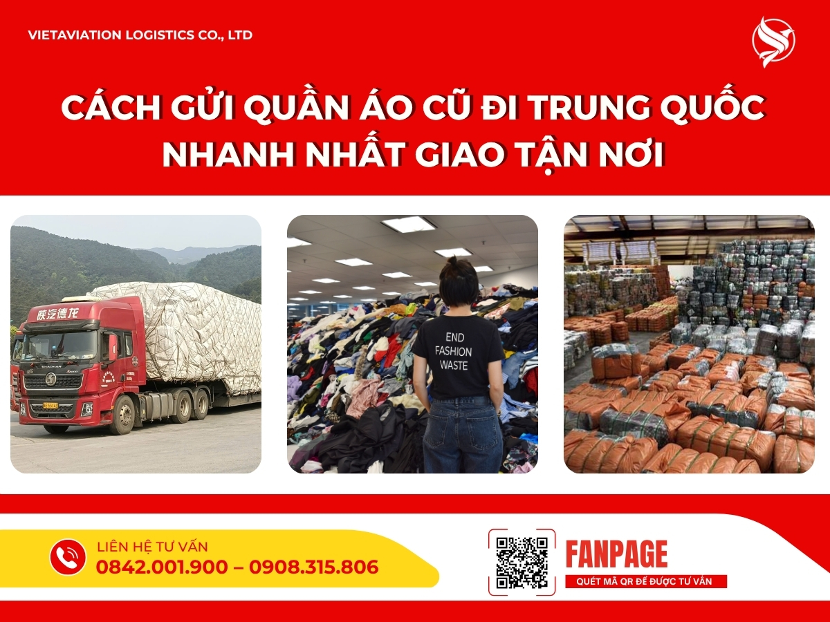 Cách gửi quần áo cũ đi Trung Quốc nhanh nhất giao tận nơi