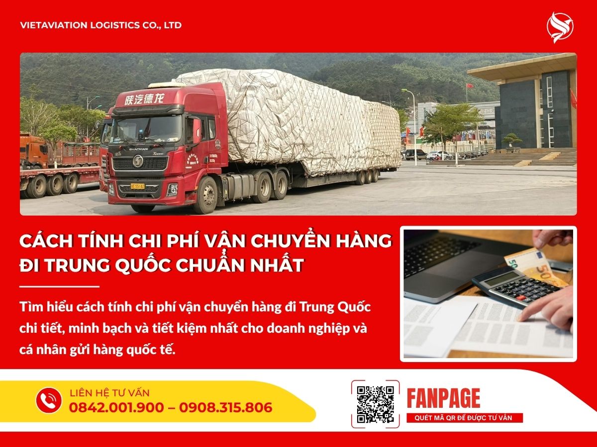 Cách tính chi phí vận chuyển hàng đi Trung Quốc chuẩn nhất