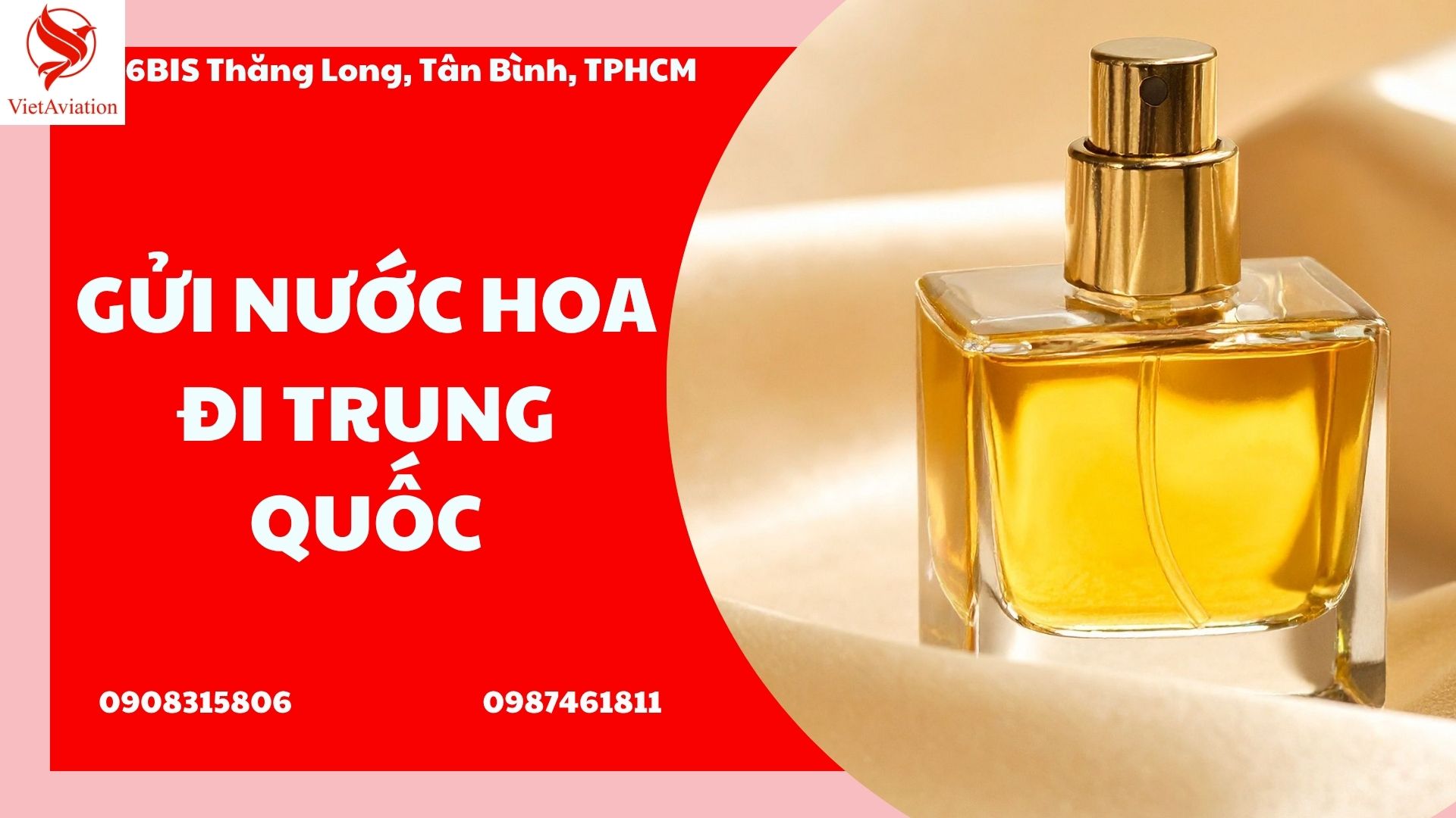 GỬI NƯỚC HOA ĐI TRUNG QUỐC BẰNG ĐƯỜNG HÀNG KHÔNG