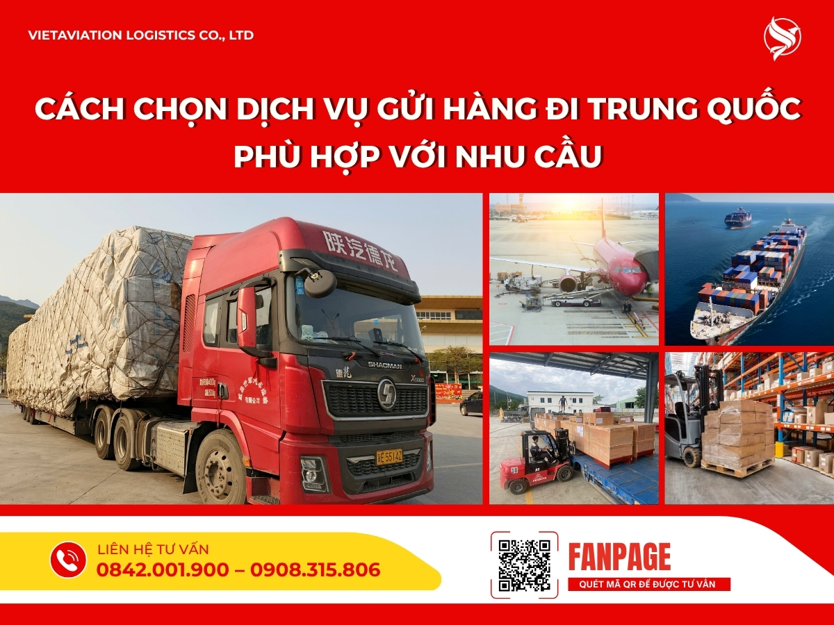 Cách chọn dịch vụ gửi hàng đi Trung Quốc phù hợp với nhu cầu