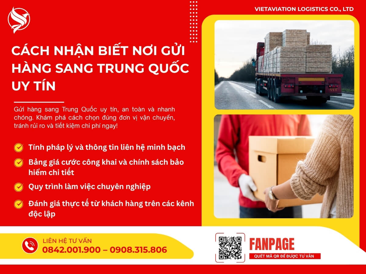 Cách nhận biết nơi gửi hàng sang Trung Quốc uy tín