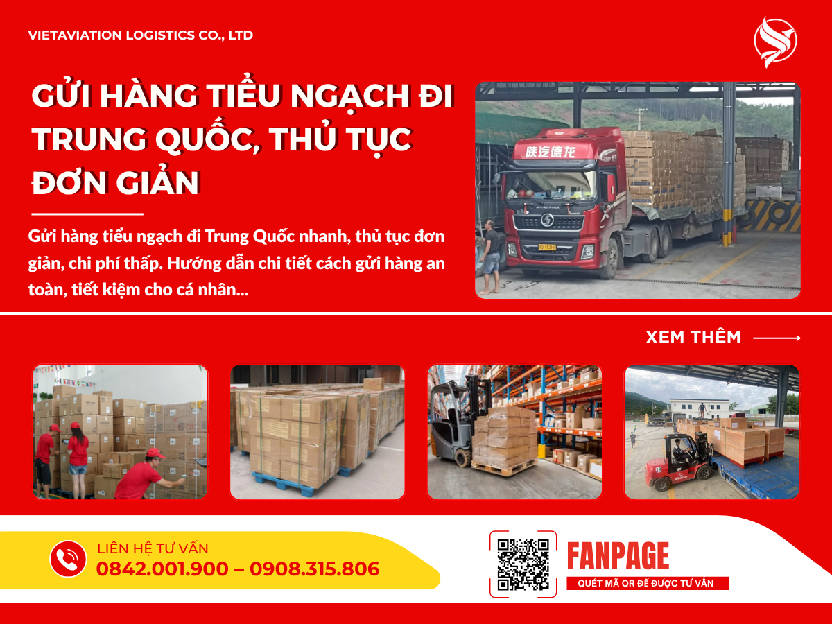 Gửi hàng tiểu ngạch đi Trung Quốc, thủ tục đơn giản