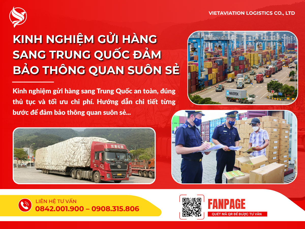 Kinh nghiệm gửi hàng sang Trung Quốc đảm bảo thông quan suôn sẻ