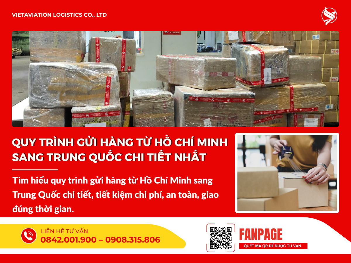 Quy trình gửi hàng từ Hồ Chí Minh sang Trung Quốc chi tiết nhất