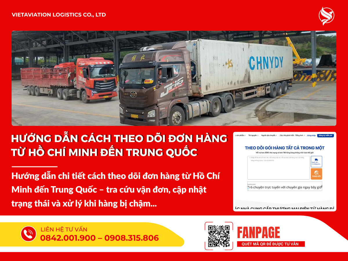 Hướng dẫn cách theo dõi đơn hàng từ Hồ Chí Minh đến Trung Quốc