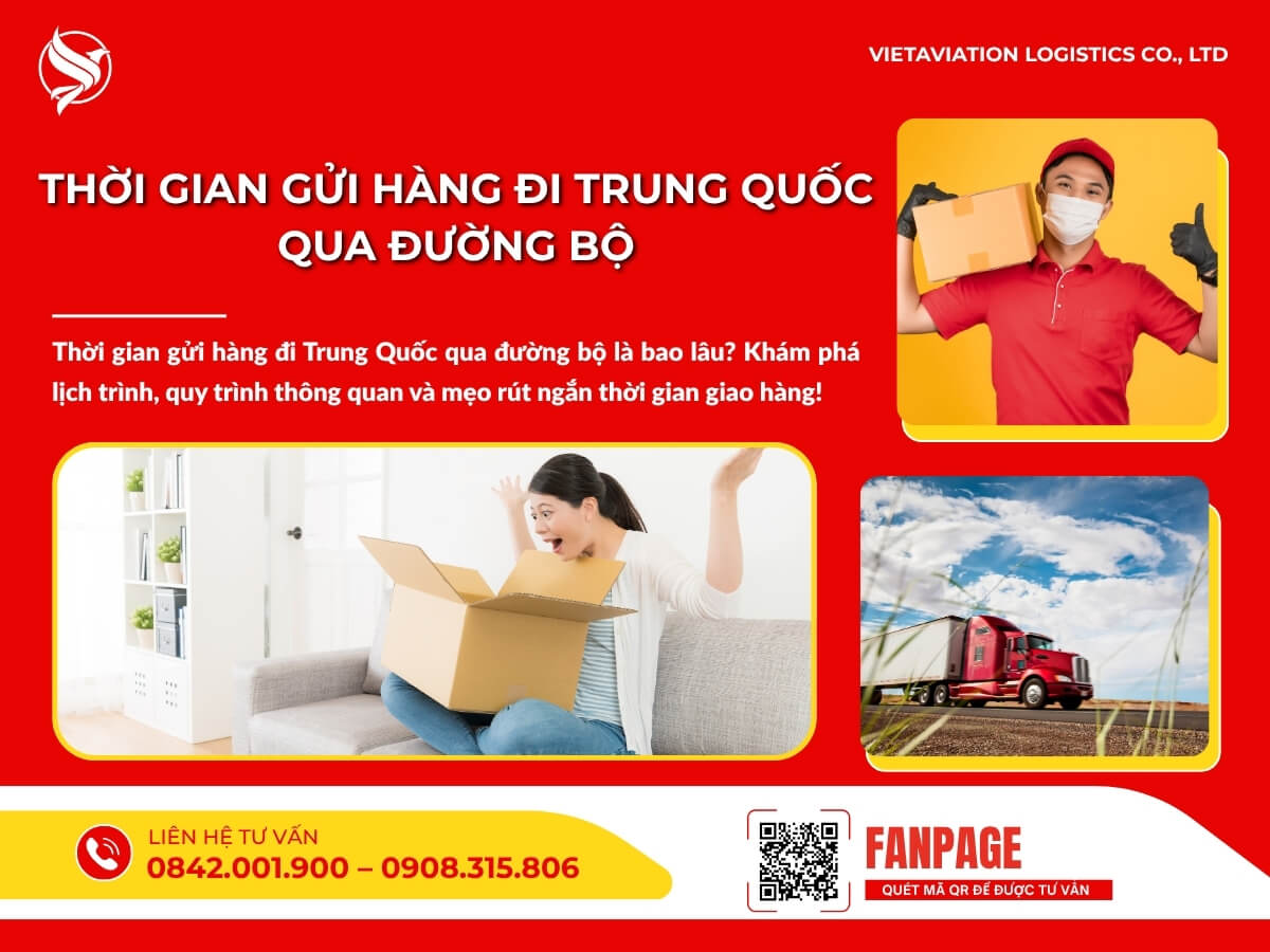 Thời gian gửi hàng đi Trung Quốc qua đường bộ