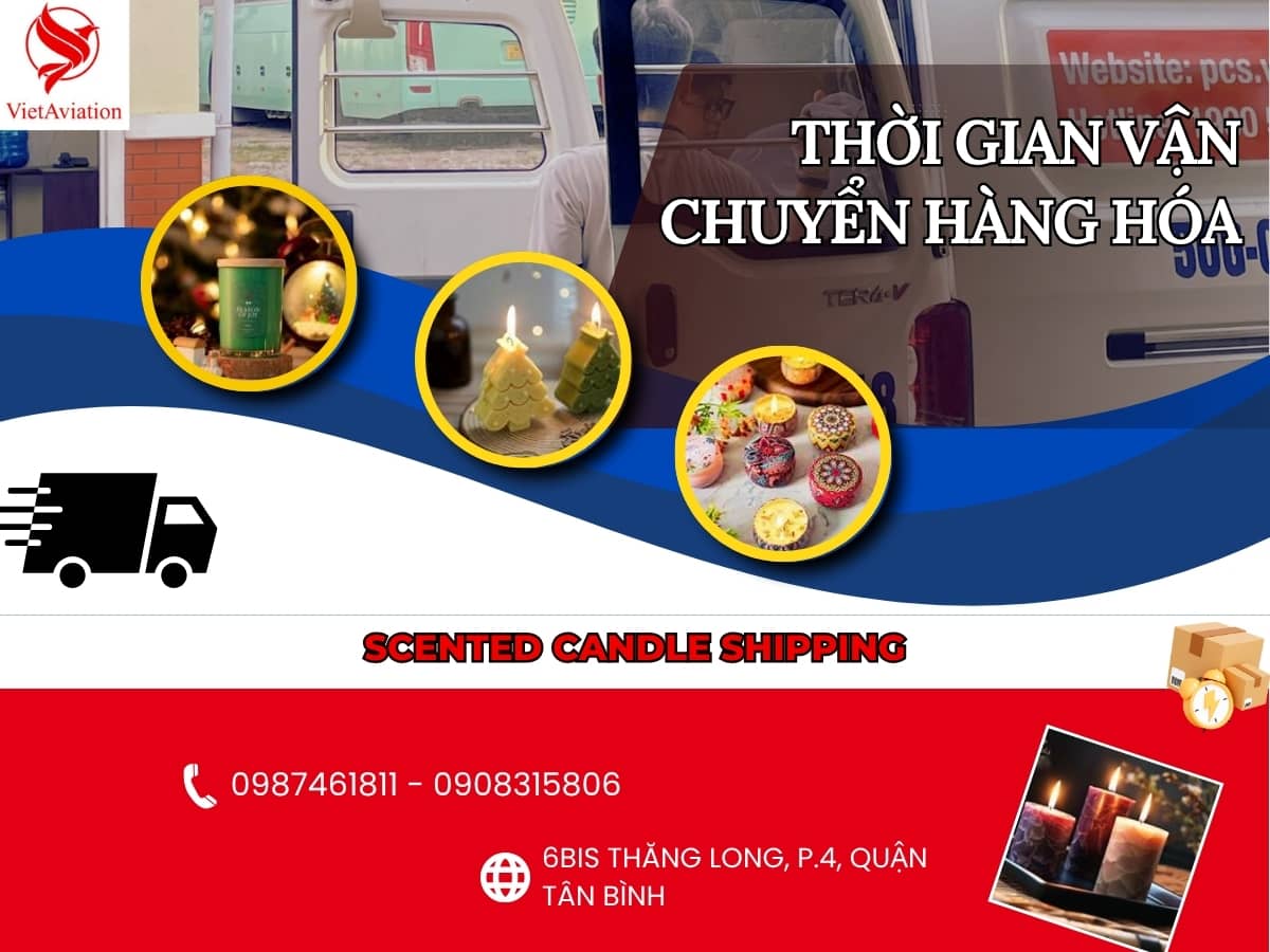 Thời gian vận chuyển nến thơm thường mất bao lâu?
