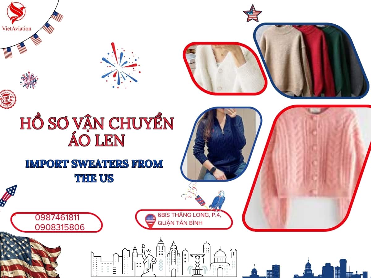Thủ tục vận chuyển hàng áo ấm từ Mỹ về Việt Nam