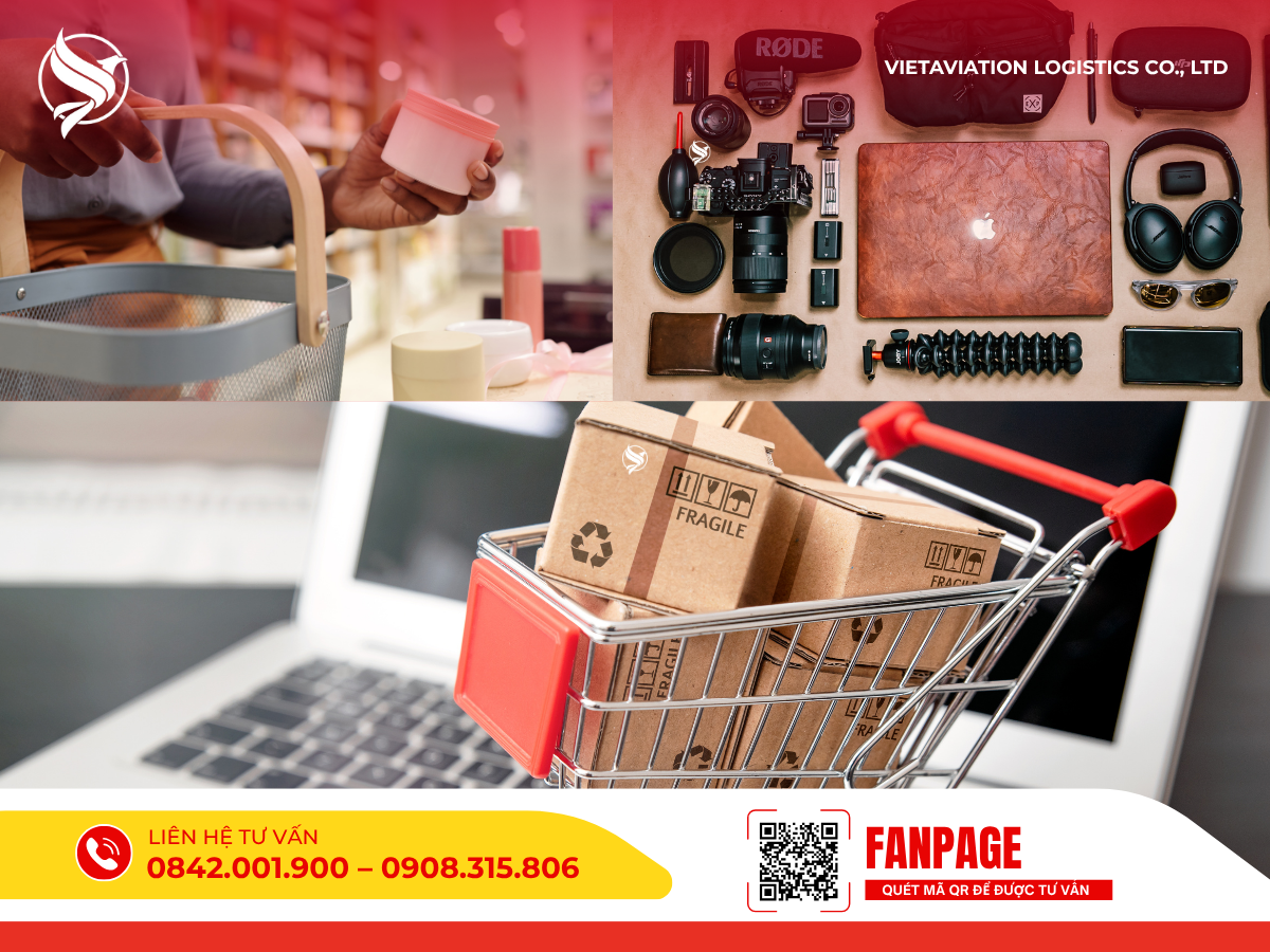 Danh mục các mặt hàng gửi đi Mông Cổ, gồm hàng tiêu dùng, điện tử và thương mại điện tử.