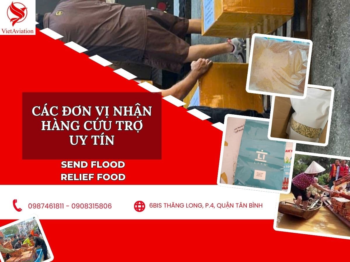 Các đơn vị nhận hàng cứu trợ uy tín