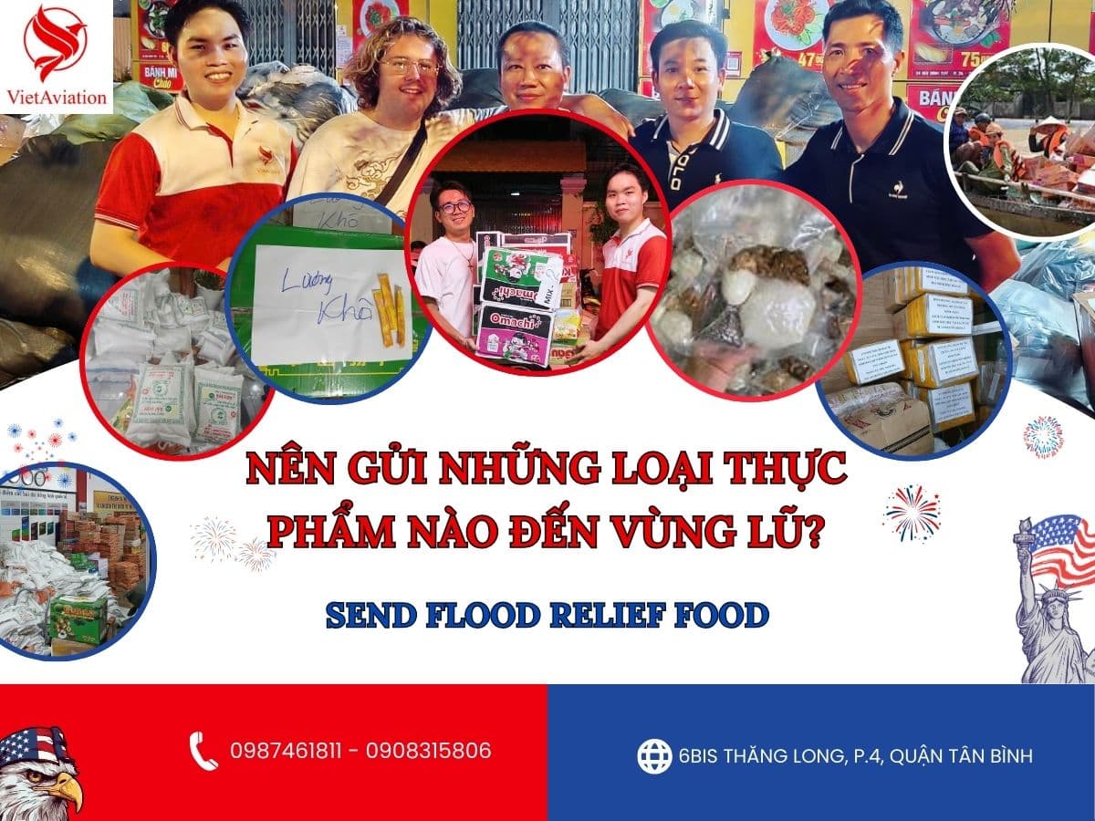 Các loại thực phẩm nên gửi đến vùng ngập lụt