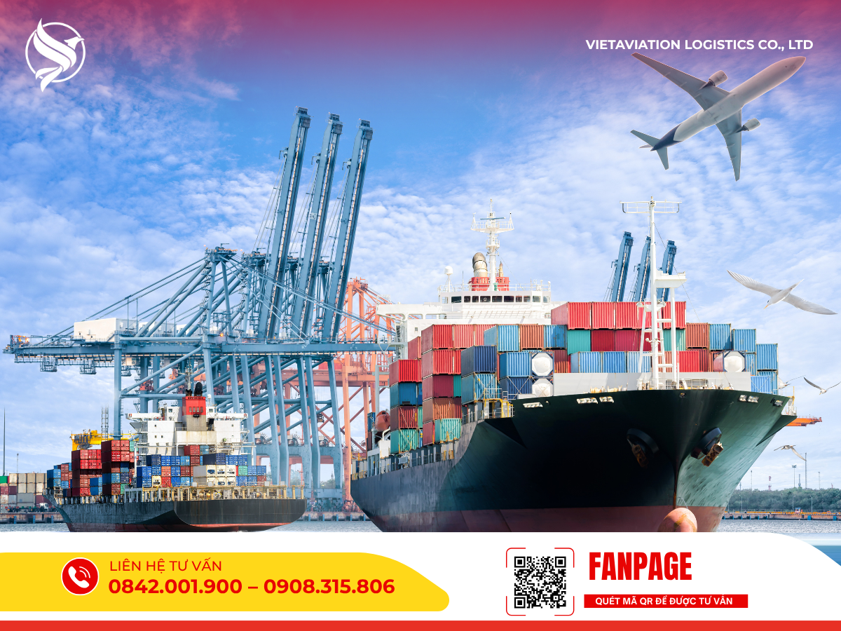  Phương thức vận chuyển hàng Trung Quốc về Việt Nam bằng đường biển và đường hàng không.