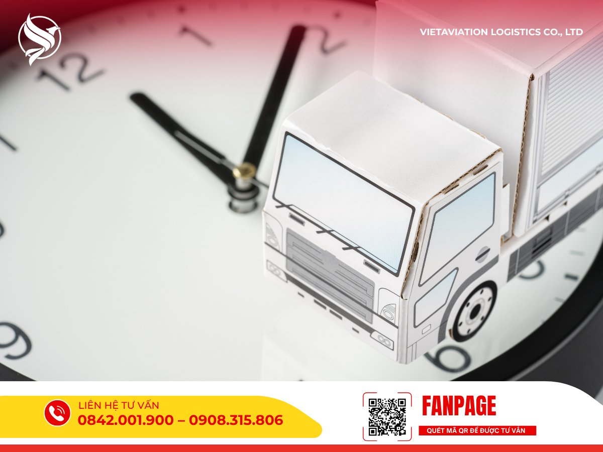 Đồng hồ và xe tải minh họa tốc độ gửi hàng đi Mông Cổ nhanh chóng.