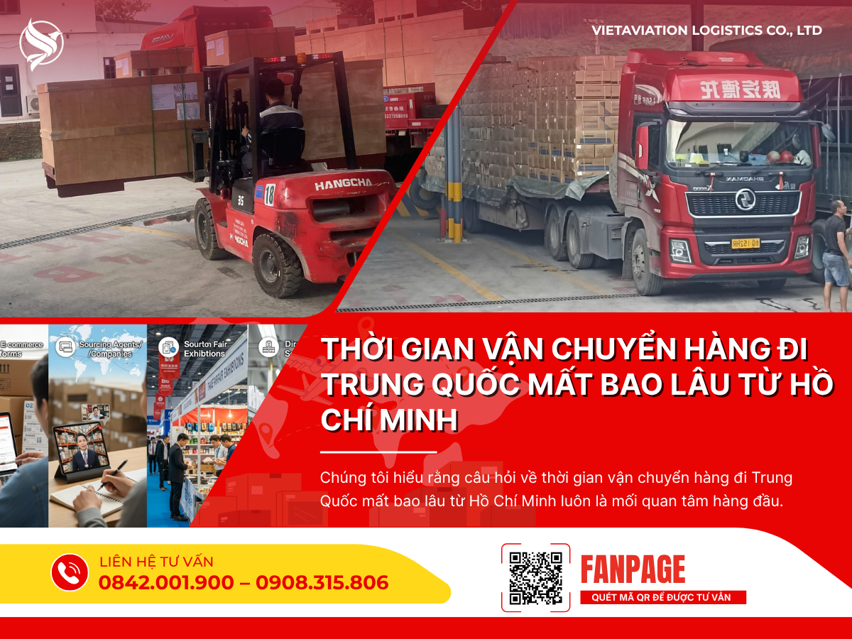 Thời gian vận chuyển hàng đi Trung Quốc mất bao lâu từ Hồ Chí Minh cập nhật