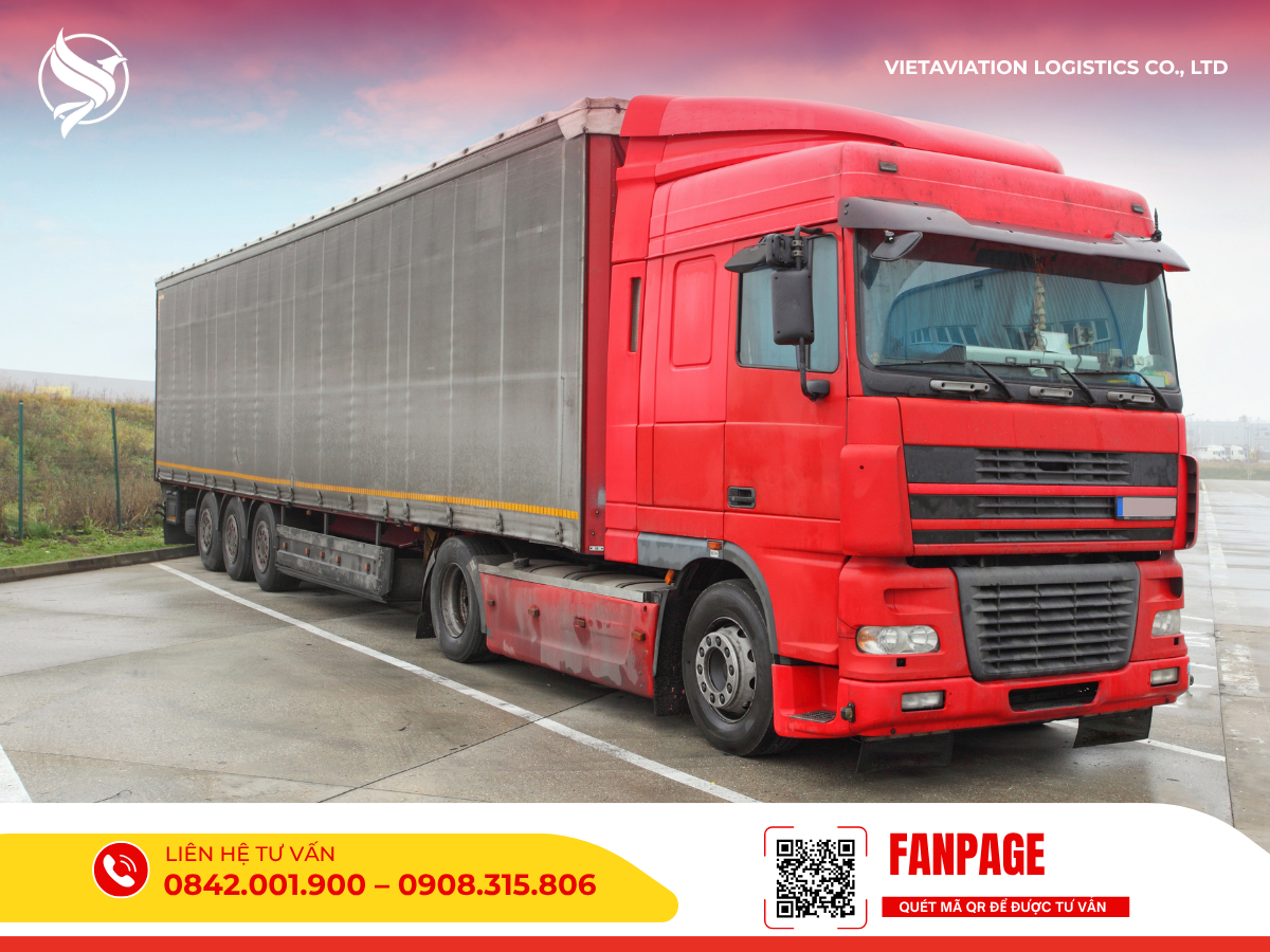 Xe tải vận chuyển đường bộ Trung Quốc Việt Nam.