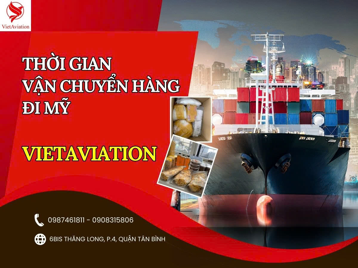 Thời gian vận chuyển hàng đi Mỹ