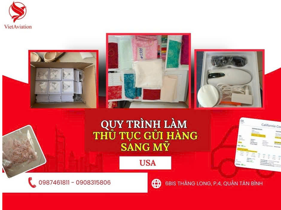 Quy trình làm thủ tục vận chuyển hàng Mỹ