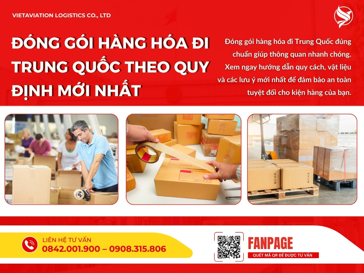 Đóng gói hàng hóa đi Trung Quốc theo quy định mới nhất