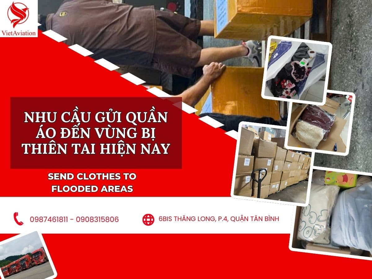 Nhu cầu gửi quần áo đến vùng nhập lụt hằng năm