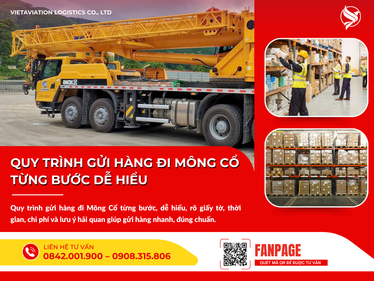 Quy trình gửi hàng đi Mông Cổ từng bước dễ hiểu