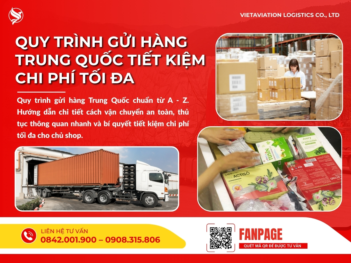 Quy trình gửi hàng Trung Quốc tiết kiệm chi phí tối đa
