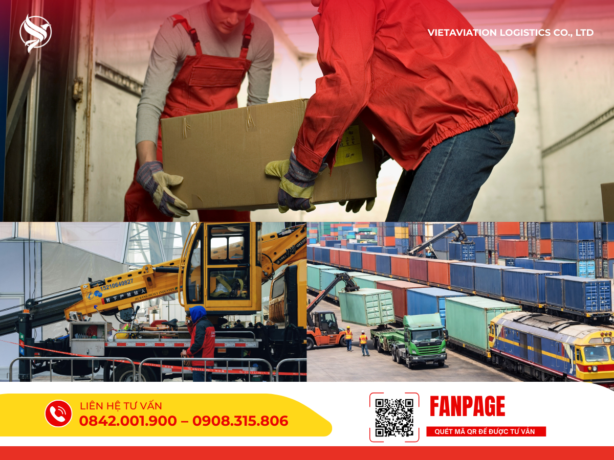 Sự phù hợp của đường sắt với hàng máy móc và công nghiệp.