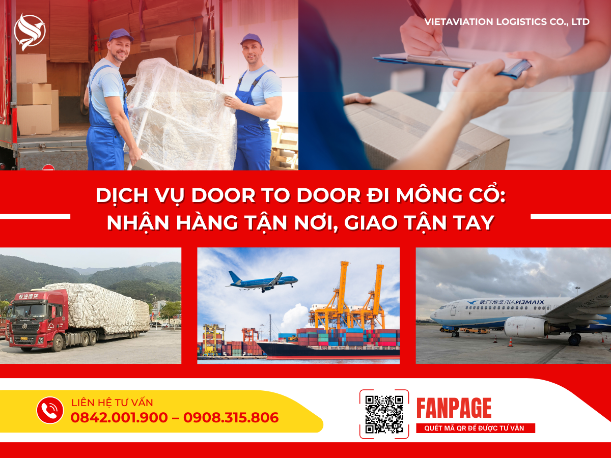 Dịch vụ door to door đi Mông Cổ: Nhận hàng tận nơi, giao tận tay