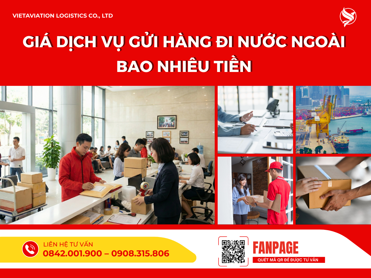 Giá dịch vụ gửi hàng đi nước ngoài bao nhiêu tiền