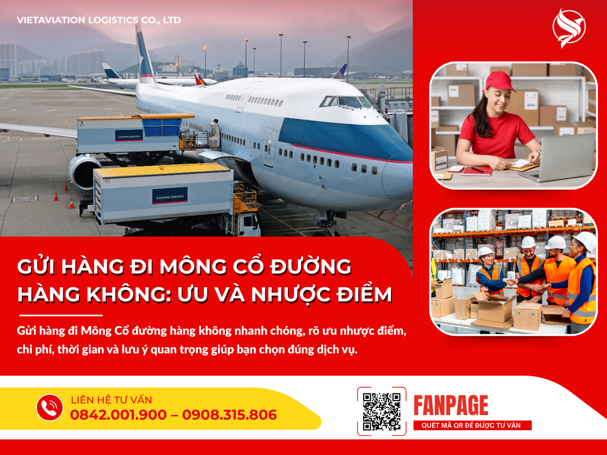 Gửi hàng đi Mông Cổ đường hàng không: Ưu và nhược điểm