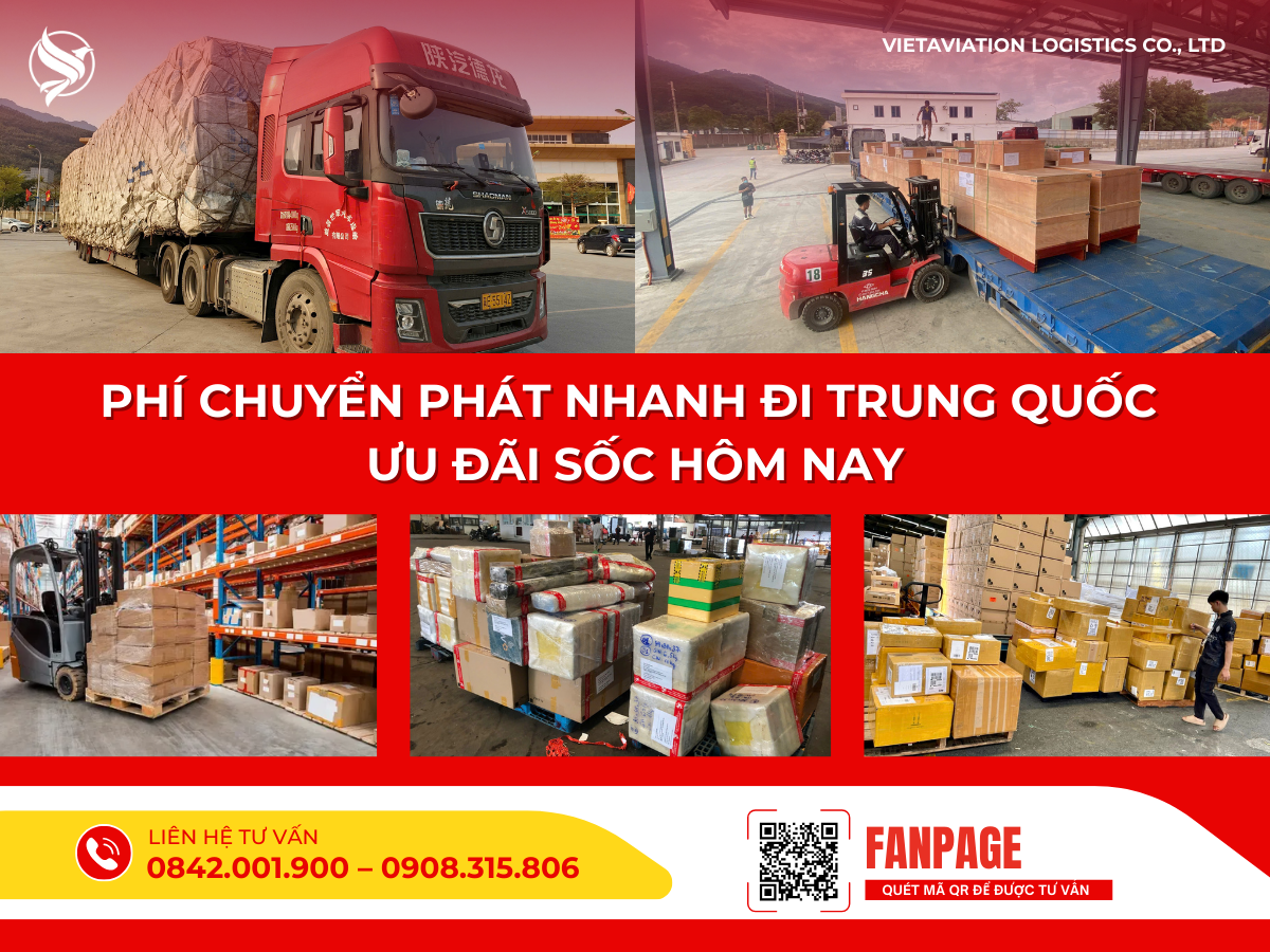 Phí chuyển phát nhanh đi Trung Quốc ưu đãi sốc hôm nay