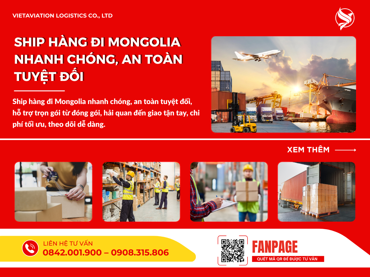 Ship hàng đi Mongolia nhanh chóng, an toàn tuyệt đối