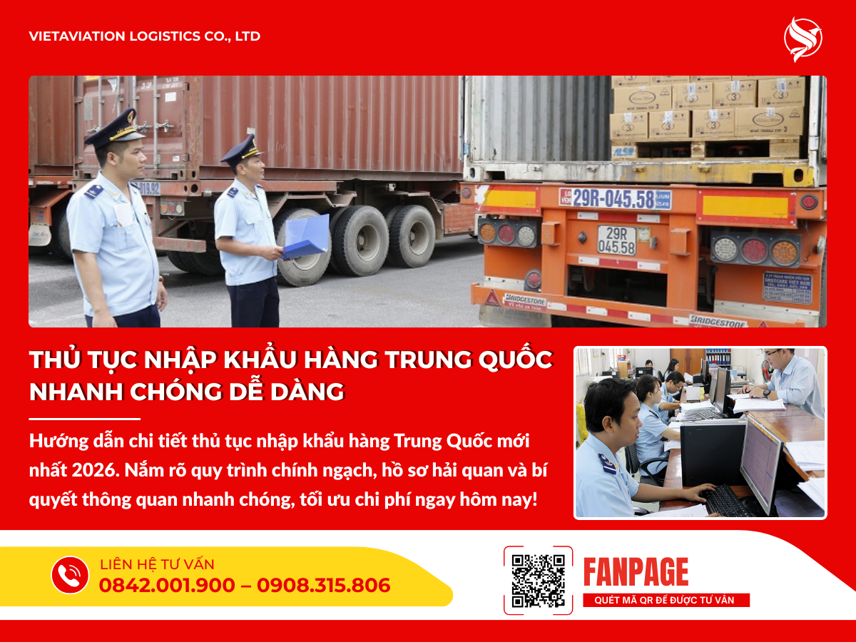 Thủ tục nhập khẩu hàng Trung Quốc nhanh chóng dễ dàng