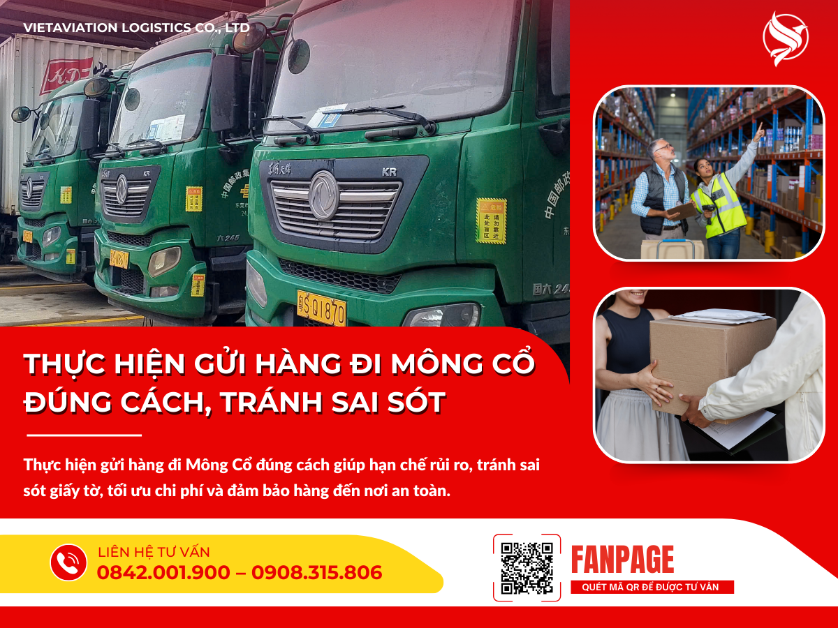 Thực hiện gửi hàng đi Mông Cổ đúng cách, tránh sai sót