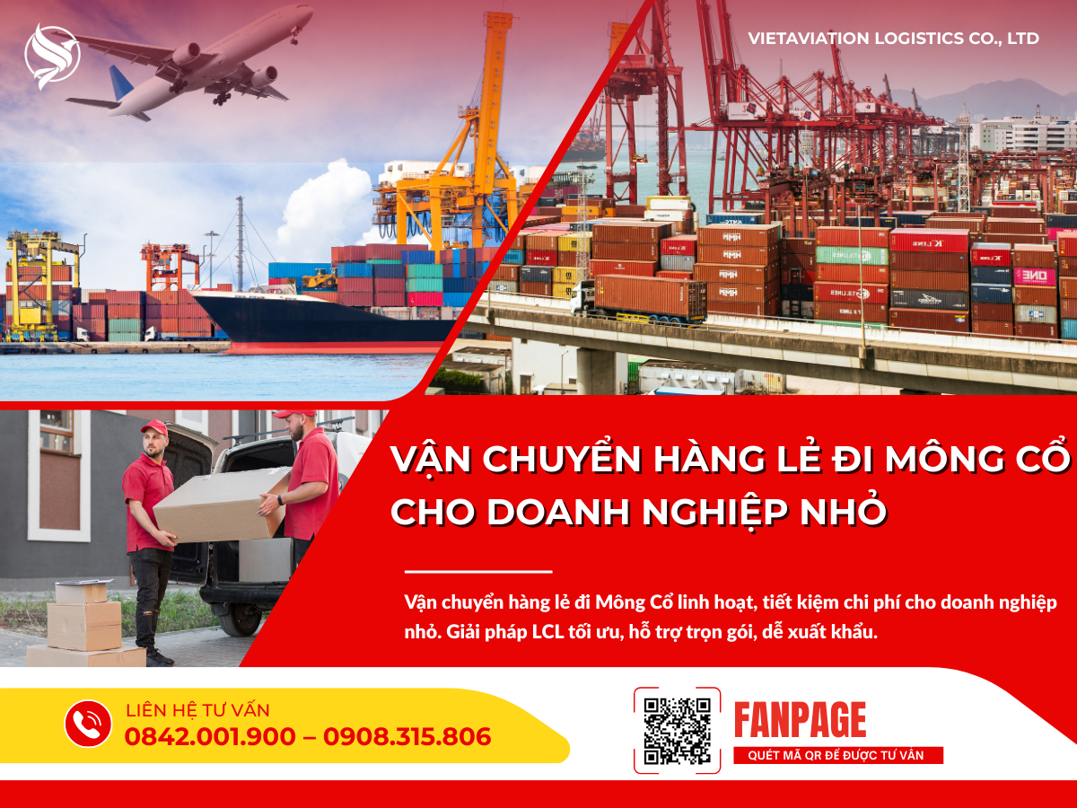 Vận chuyển hàng lẻ đi Mông Cổ cho doanh nghiệp nhỏ