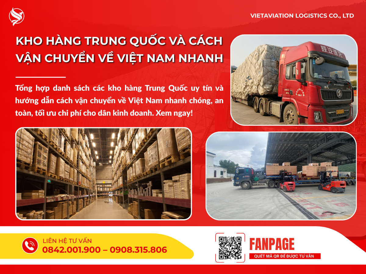 Kho hàng Trung Quốc và cách vận chuyển về Việt Nam nhanh
