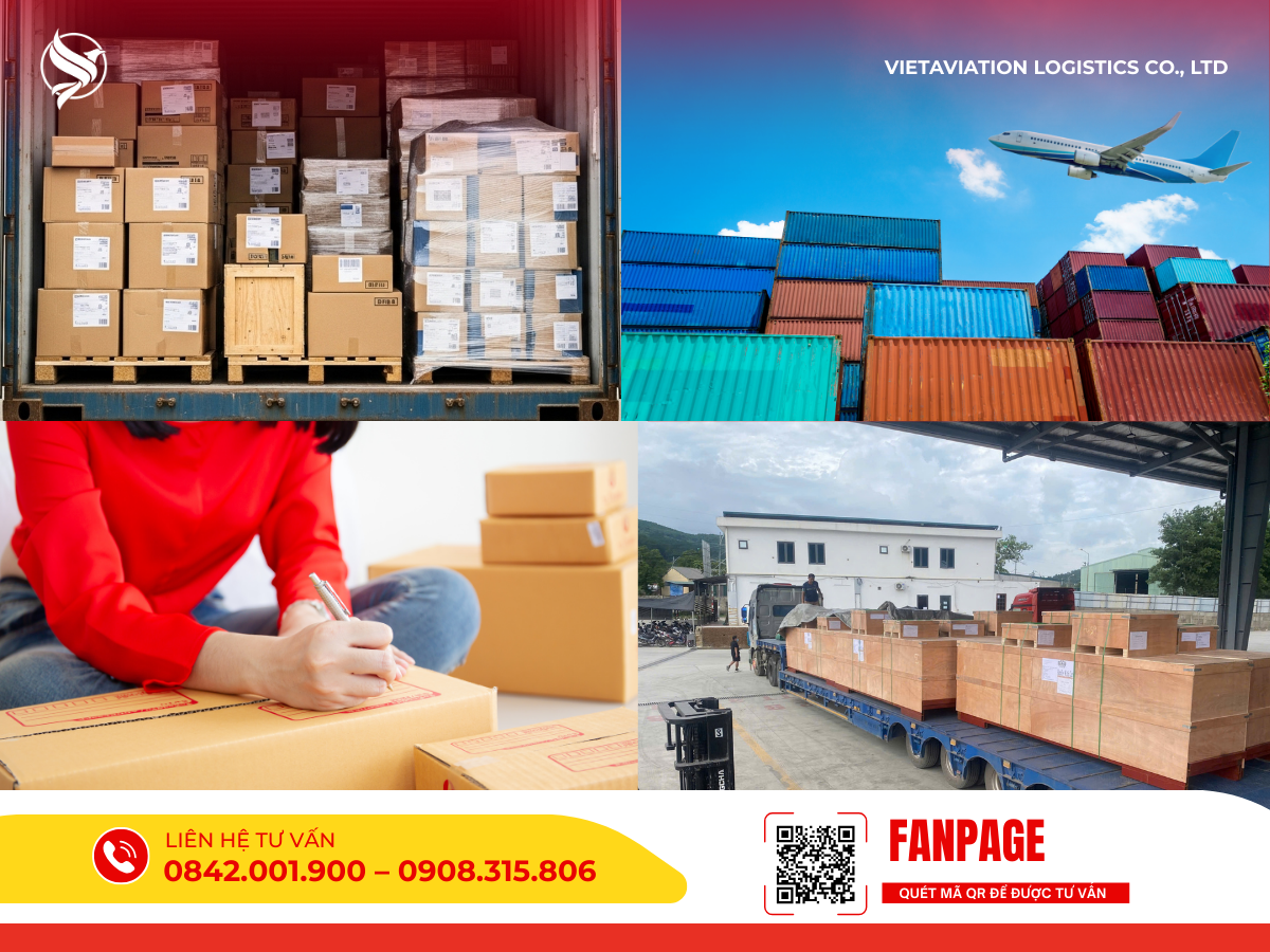 Quy trình chuẩn bị giấy tờ và đóng gói hàng hóa xuất khẩu chuẩn quốc tế.