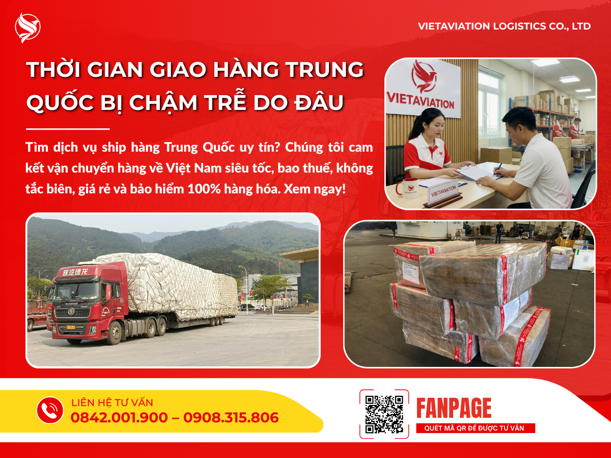 Thời gian giao hàng Trung Quốc bị chậm trễ do đâu