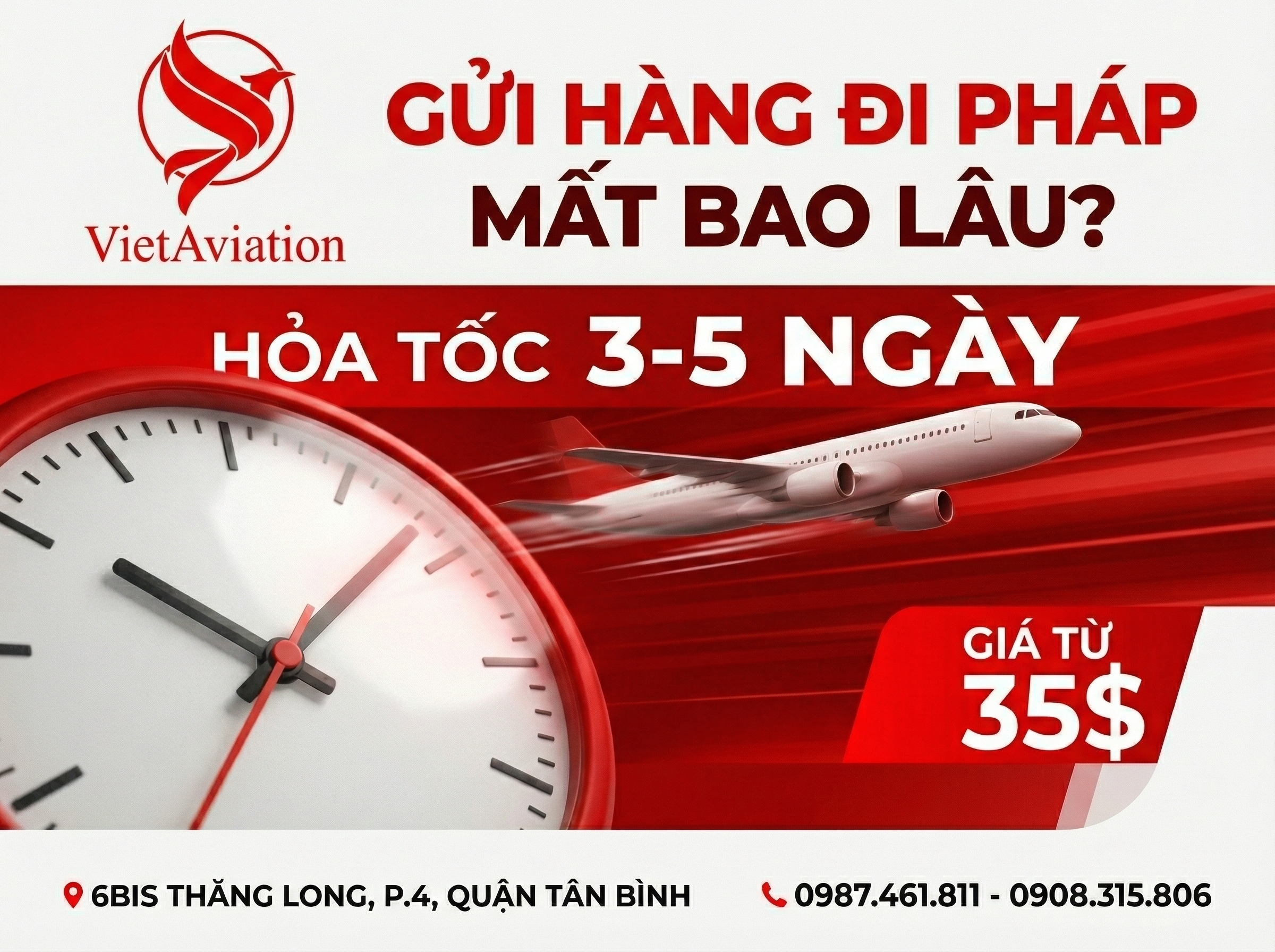 Thời gian vận chuyển hàng sang Pháp