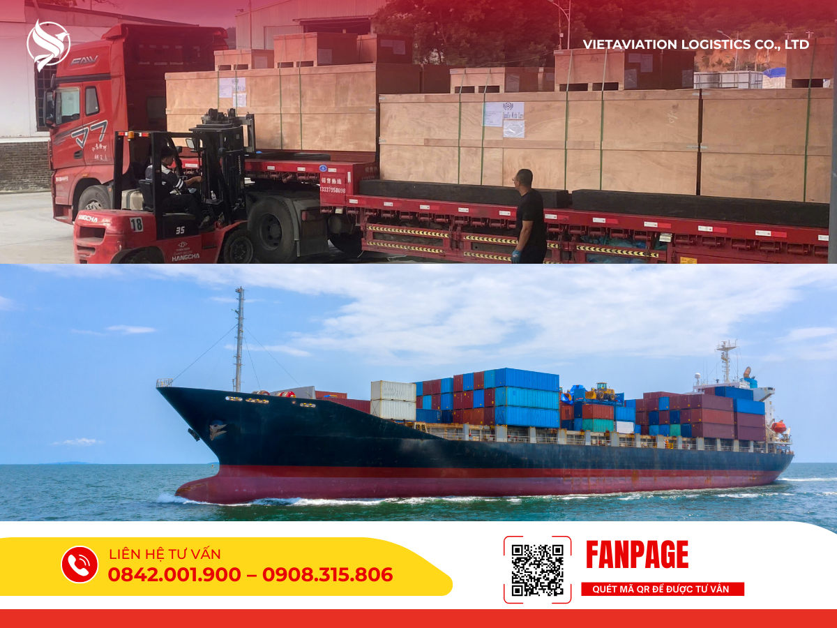 Sự kết hợp linh hoạt giữa vận tải đường bộ và đường biển.