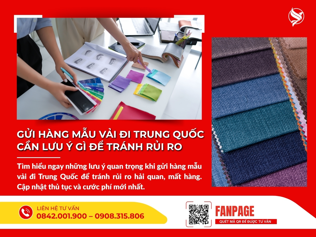 Gửi hàng mẫu vải đi Trung Quốc cần lưu ý gì để tránh rủi ro