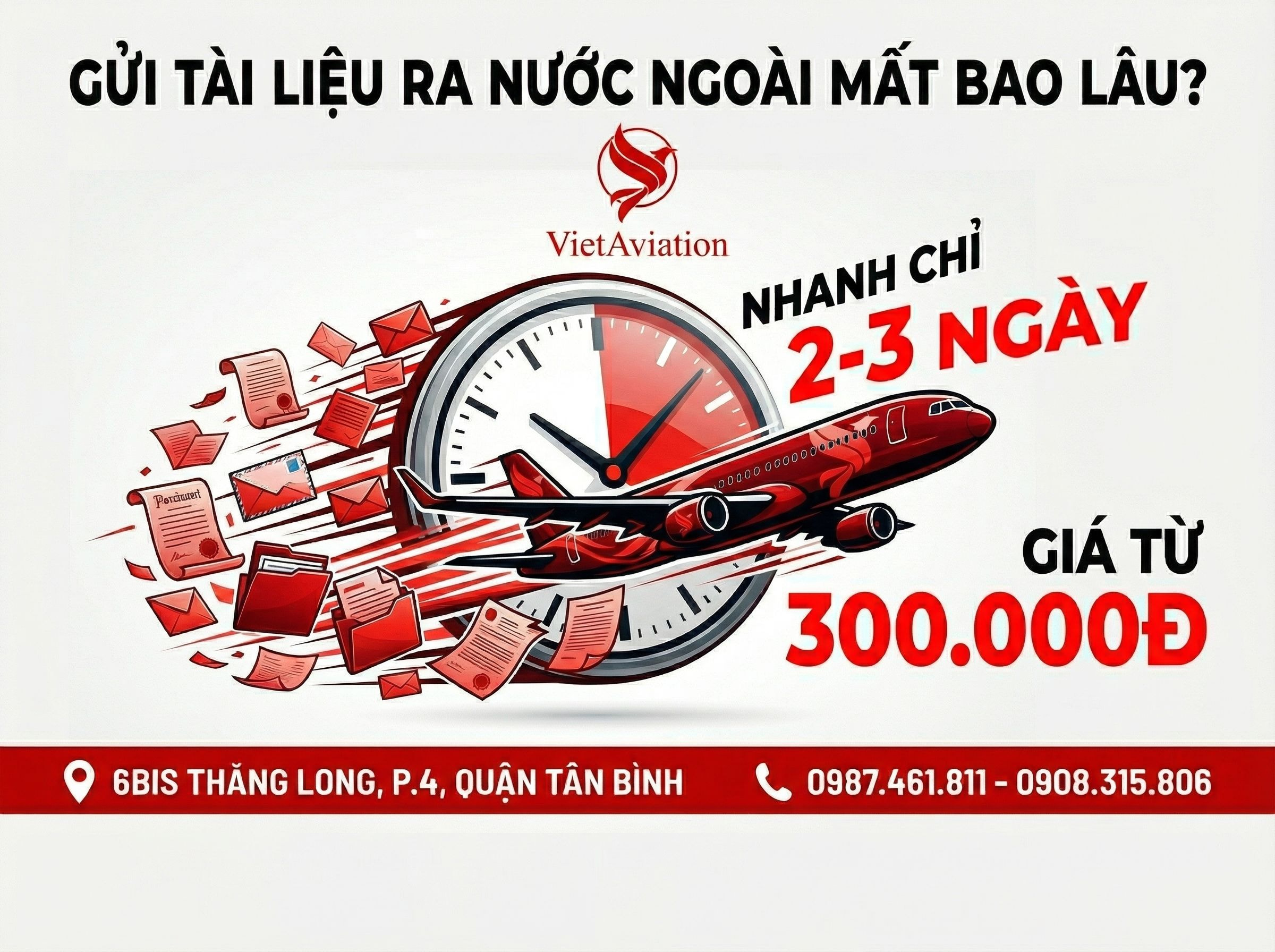 Gửi tài liệu ra quốc tế thường mất bao lâu