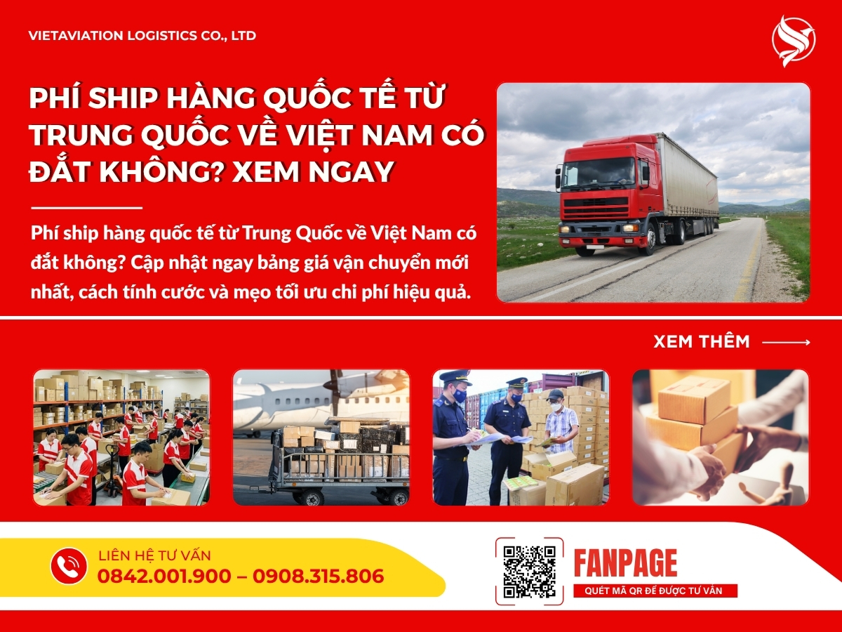 Phí ship hàng quốc tế từ Trung Quốc về Việt Nam có đắt không? Xem ngay