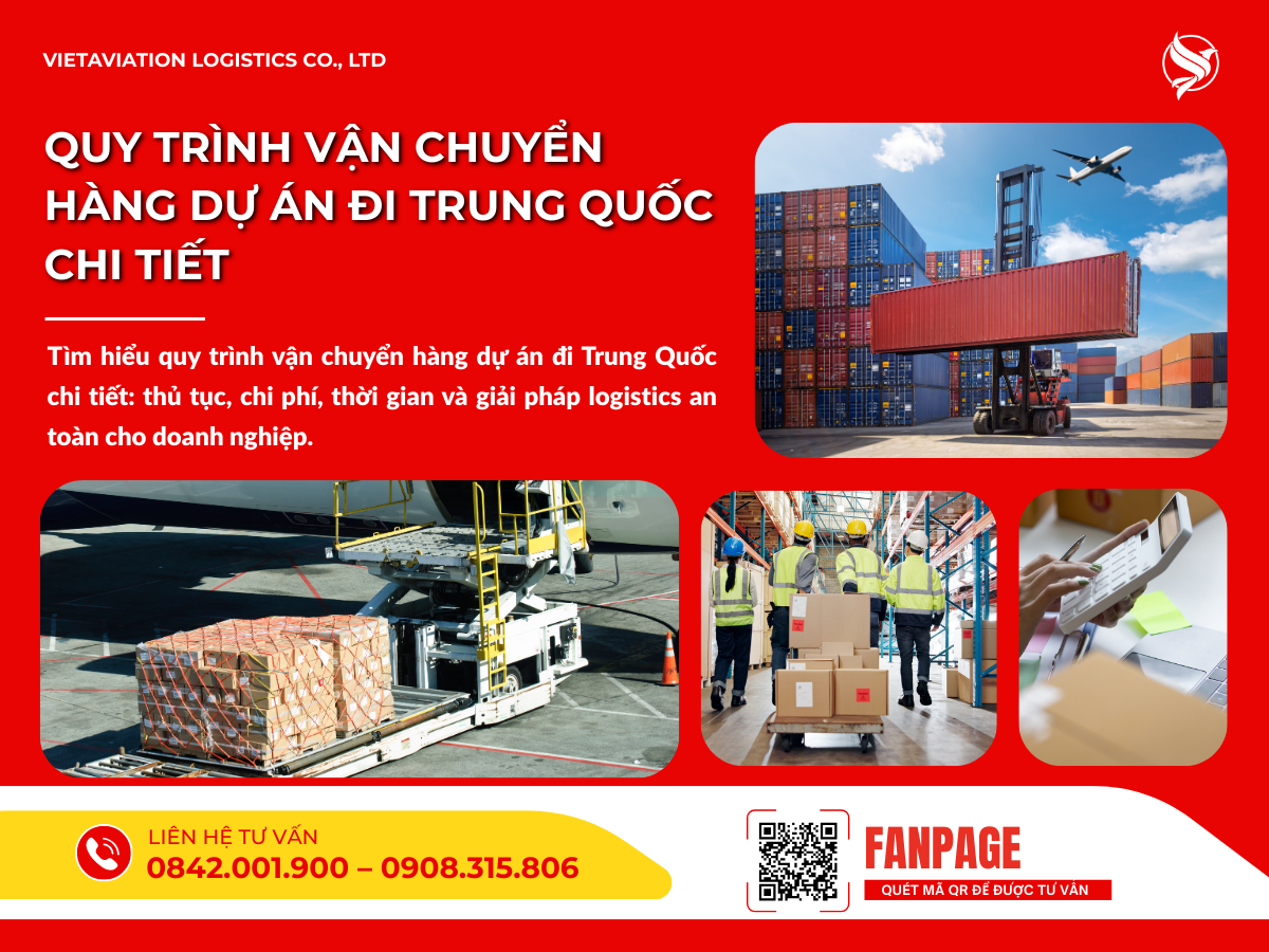 Quy trình vận chuyển hàng dự án đi Trung Quốc chi tiết