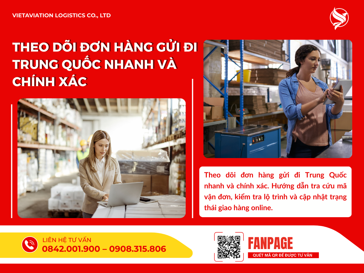 Theo dõi đơn hàng gửi đi Trung Quốc nhanh và chính xác