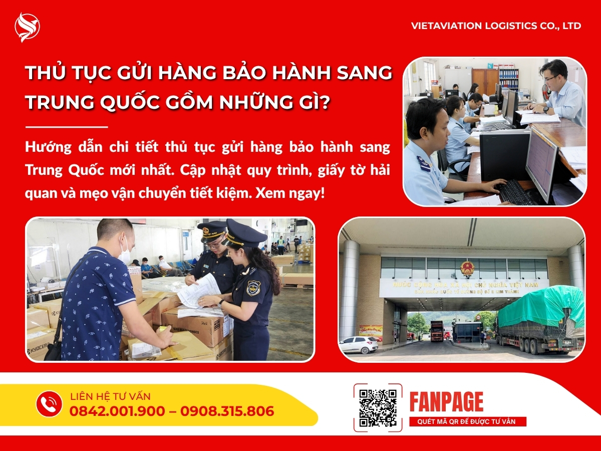 Thủ tục gửi hàng bảo hành sang Trung Quốc gồm những gì?