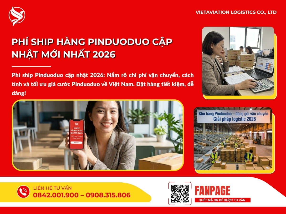 Phí ship hàng Pinduoduo cập nhật mới nhất 2026